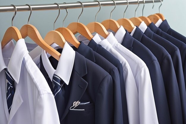 Garments hanging