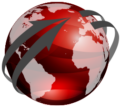 Globe with arrows circling around